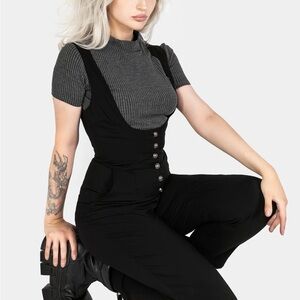 Disturbia Alicia Button Up Jumpsuit